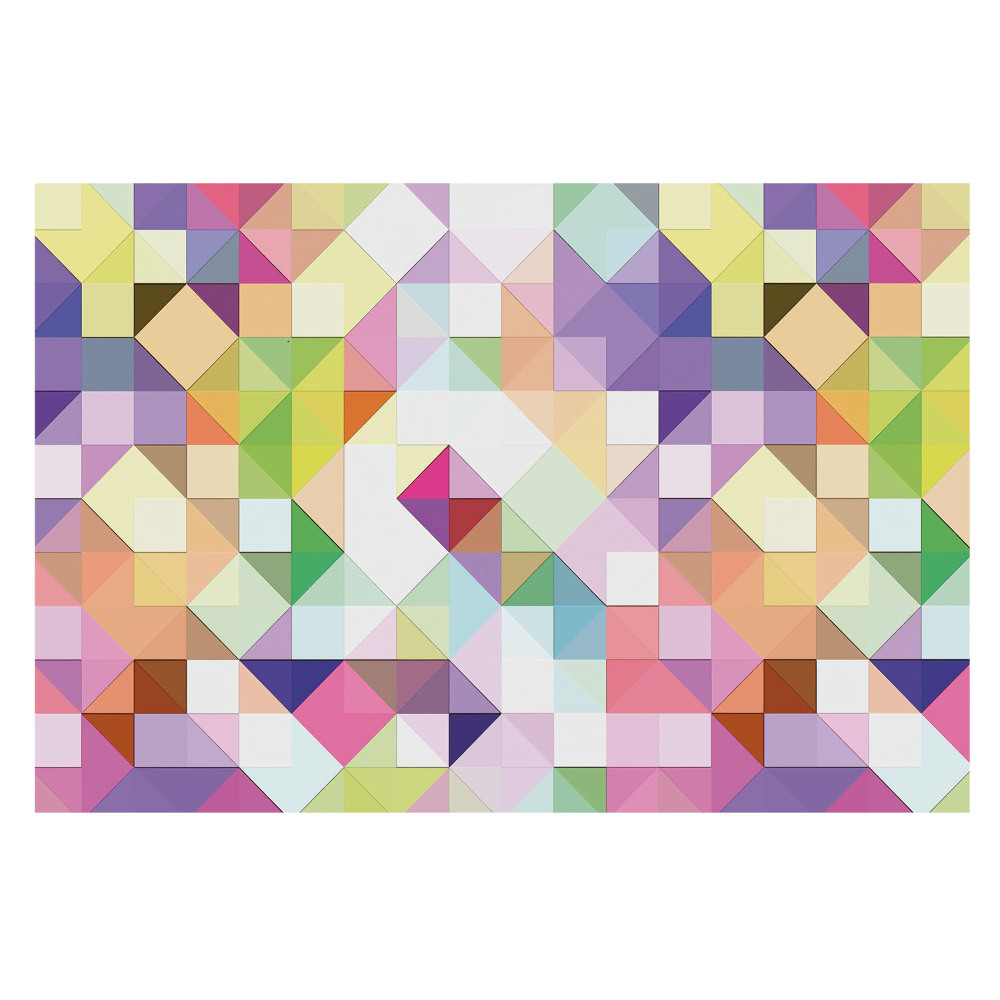 Fototapeta flizelinowa do salonu Żywa mozaika geometrii