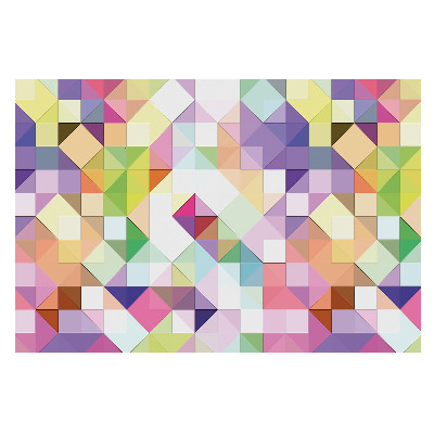 Fototapeta flizelinowa do salonu Żywa mozaika geometrii