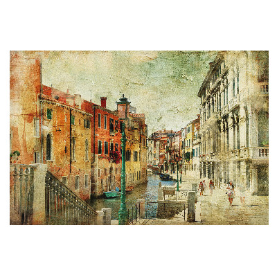 Fototapeta flizelinowa z motywem nostalgii dawnych ulic, przeznaczona do salonu