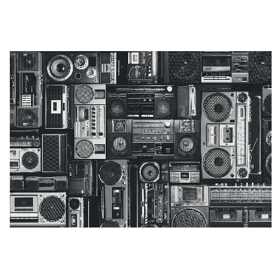 Fototapeta z radiowym wzorem w stylu retro