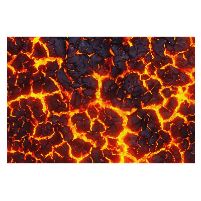 Fototapeta do salonu z energetycznym wzorem lawy