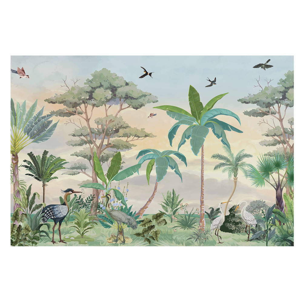 Fototapeta z nadrukiem na flizelinie Tropicalna przyroda w słońcu