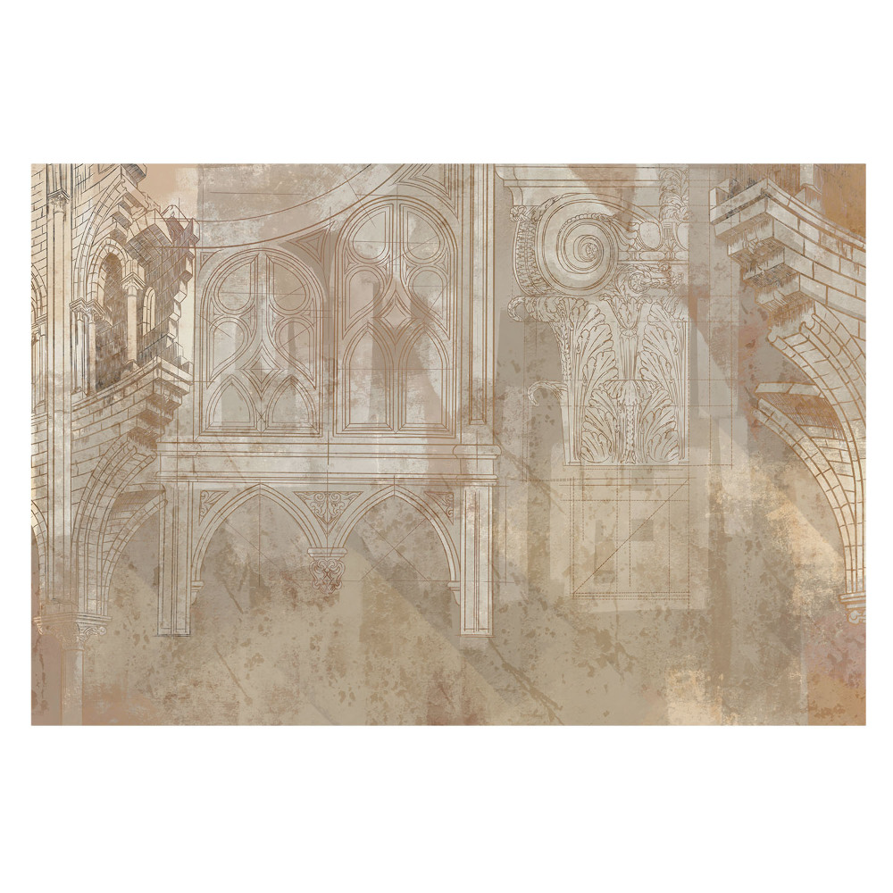 Tapeta fotograficzna flizelinowa z motywem architektonicznych detali historycznych