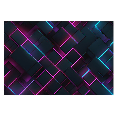 Tapeta fotograficzna flizelinowa z neonowym podświetlanym wzorem