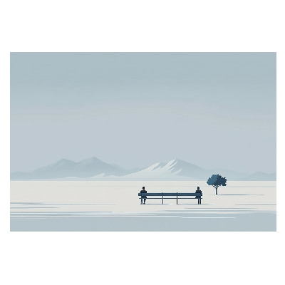 Fototapeta na wymiar do sypialni „Spokój na parkowej ławce”