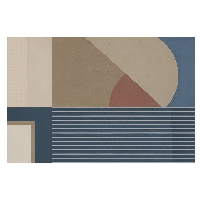 Fototapeta do salonu z geometrycznym, minimalistycznym wzorem o eleganckim wykończeniu