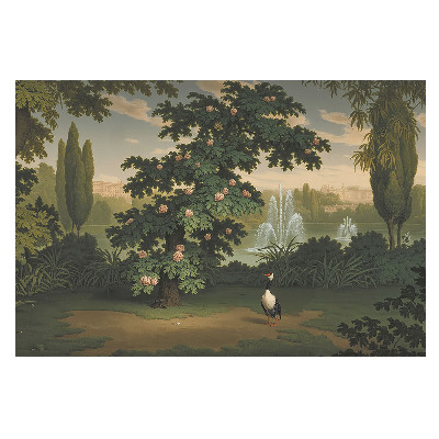 Fototapeta „Ptasi raj w naturalnym ogrodzie”