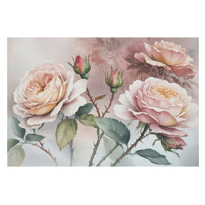 Fototapeta „Klasyczna elegancja pastelowych róż”