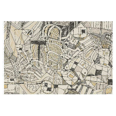 Nowoczesna fototapeta na wymiar z motywem harmonijnej struktury geometrycznej