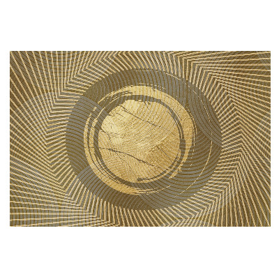 Nowoczesna fototapeta na wymiar z motywem żółtej energii i geometrycznej abstrakcji