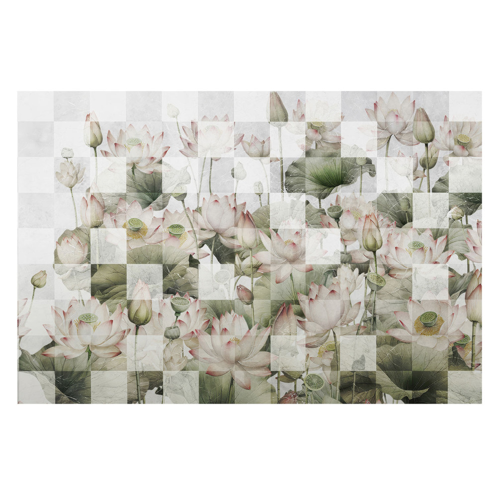 Fototapeta na flizelinie z motywem splotu lotosu i linii