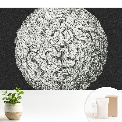 Nowoczesna fototapeta na wymiar Srebrzysta sfera