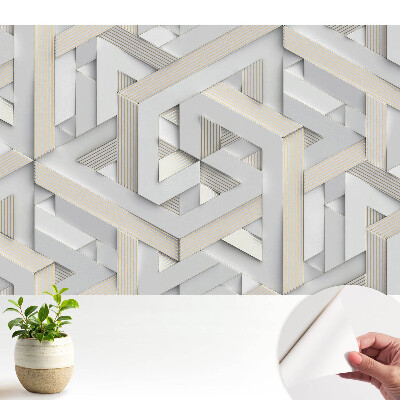 Nowoczesna fototapeta na wymiar Trójwymiarowa iluzja geometrii