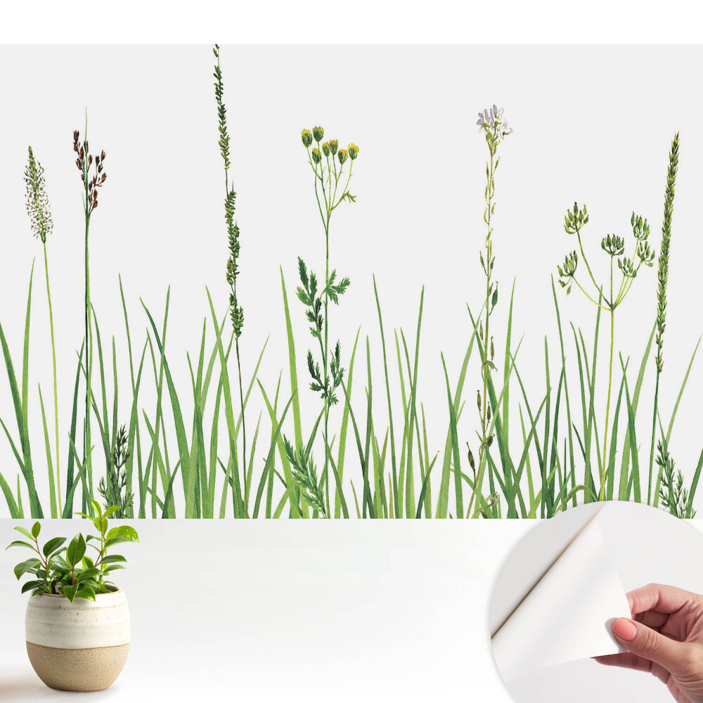 Fototapeta z nadrukiem samoprzylepna subtelna flora polna