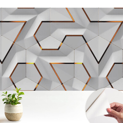 Fototapeta do sypialni geometryczna aranżacja przestrzenna