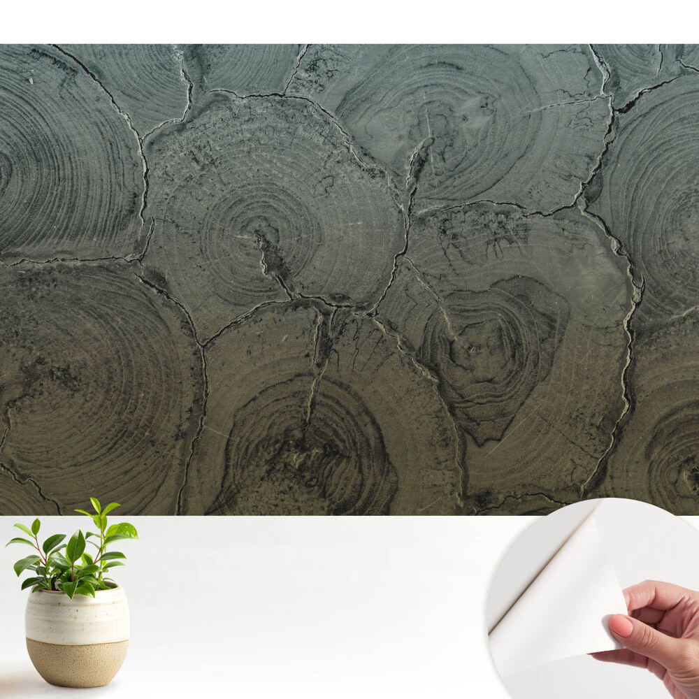Fototapeta do sypialni w szarym wzorze drewna