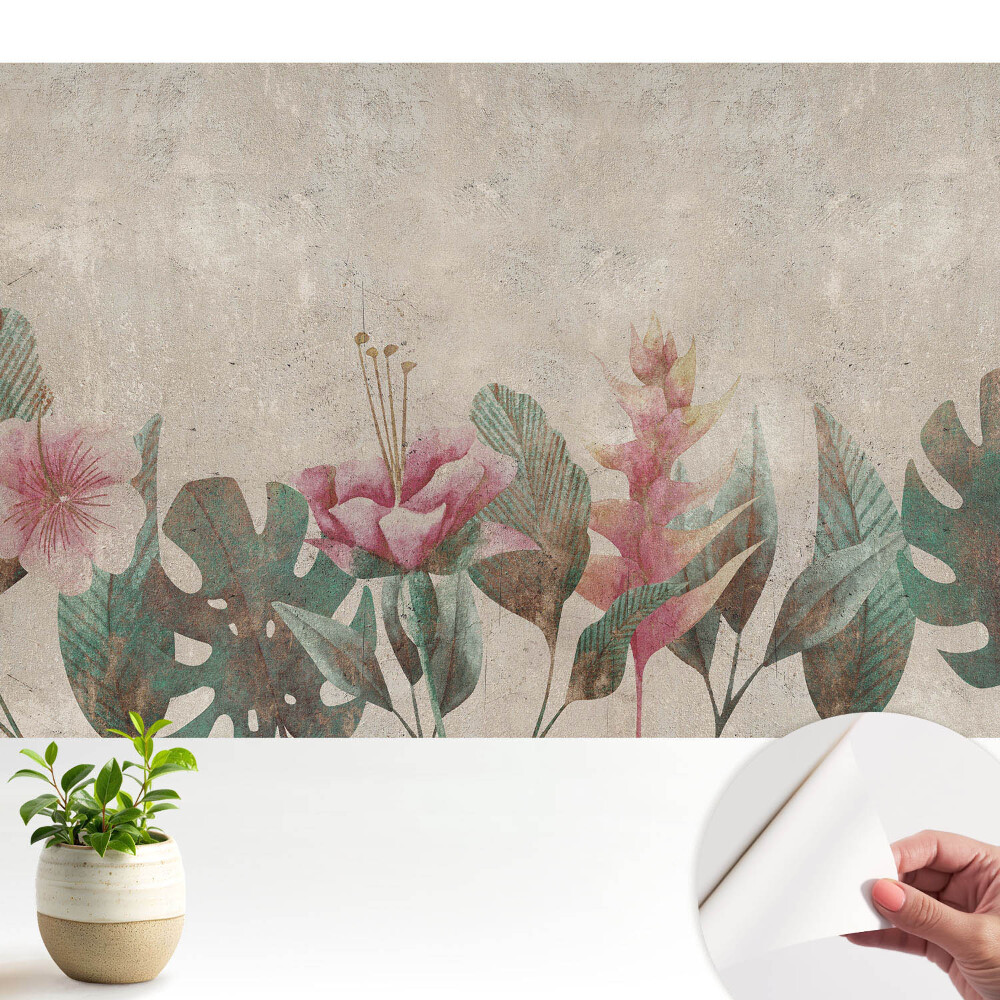 Fototapeta na wymiar pastelowa flora vintage