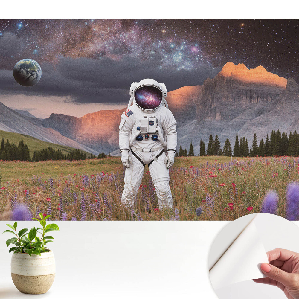 Fototapeta na wymiar Surrealistyczny spacer wśród gwiazd