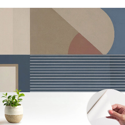 Fototapeta samoprzylepna do salonu w stylu geometrycznego minimalizmu o eleganckim charakterze