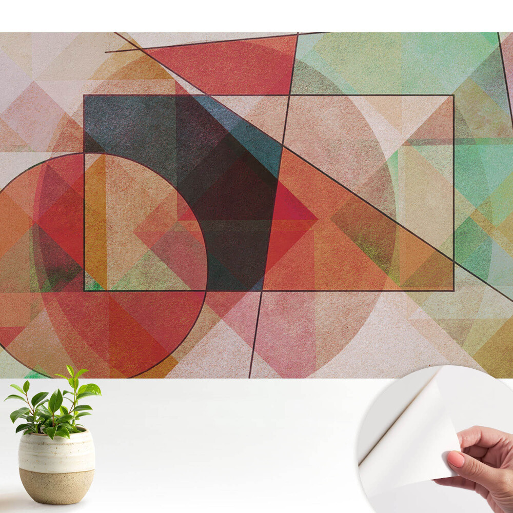 Fototapeta na wymiar inspirujące barwy geometrycznych form