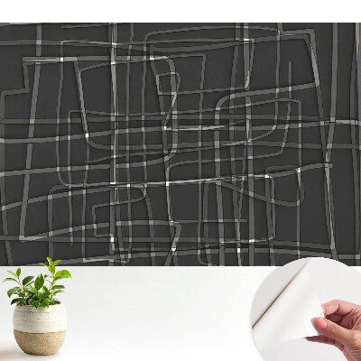 Fototapeta do salonu geometryczny rytm na mrocznym tle