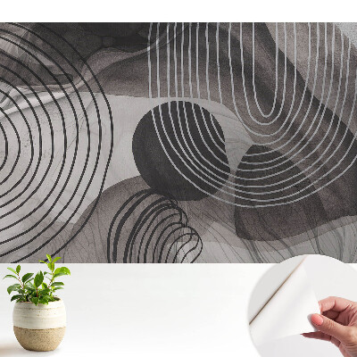 Fototapeta z nadrukiem samoprzylepna kontrastowy ład geometrycznych form