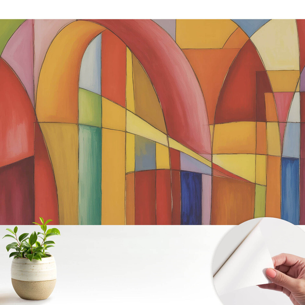 Fototapeta Kolorowy rytm geometrycznych łuków