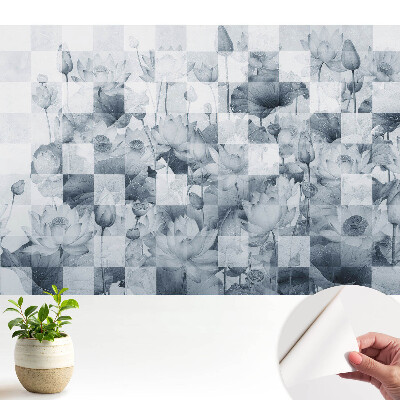 Tapeta fotograficzna samoprzylepna geometryczny kwiat lotosu