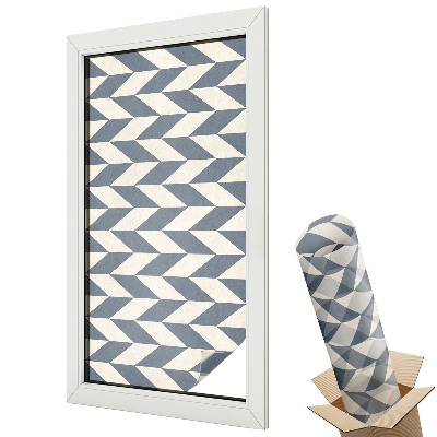 Mleczna folia na okno witraż Nowoczesne geometryczne linie