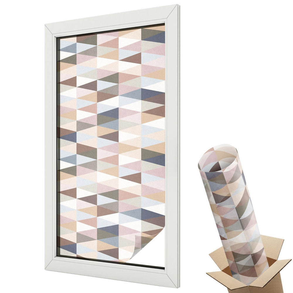 Dekoracyjna folia okienna Pastelowe geometryczne figury