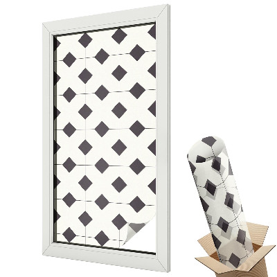 Dekoracyjna folia okienna Geometryczny wzór diamentów