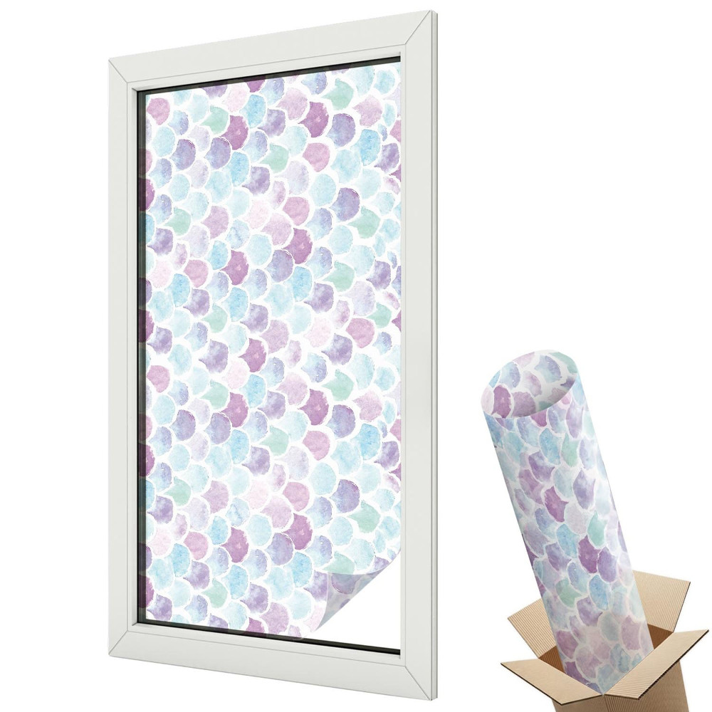 Dekoracyjna folia okienna Kolorowe akwarelowe kropki w pastelach