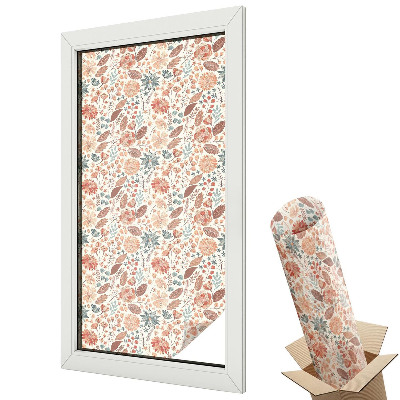 Witraż naklejka na okno Kolorowe kształty powtarzalne akwarele