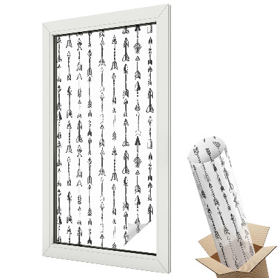 Dekoracyjna folia okienna Strzały boho wnętrz dynamiczne