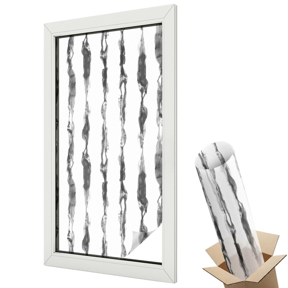 Dekoracyjna folia okienna Geometryczna mozaika w niebieskim i białym