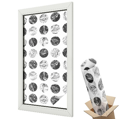 Witraż naklejka na okno Pionowe linie szarość subtelność elegancja