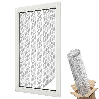 Mleczna folia na okno witraż Geometryczny nowoczesny deseń