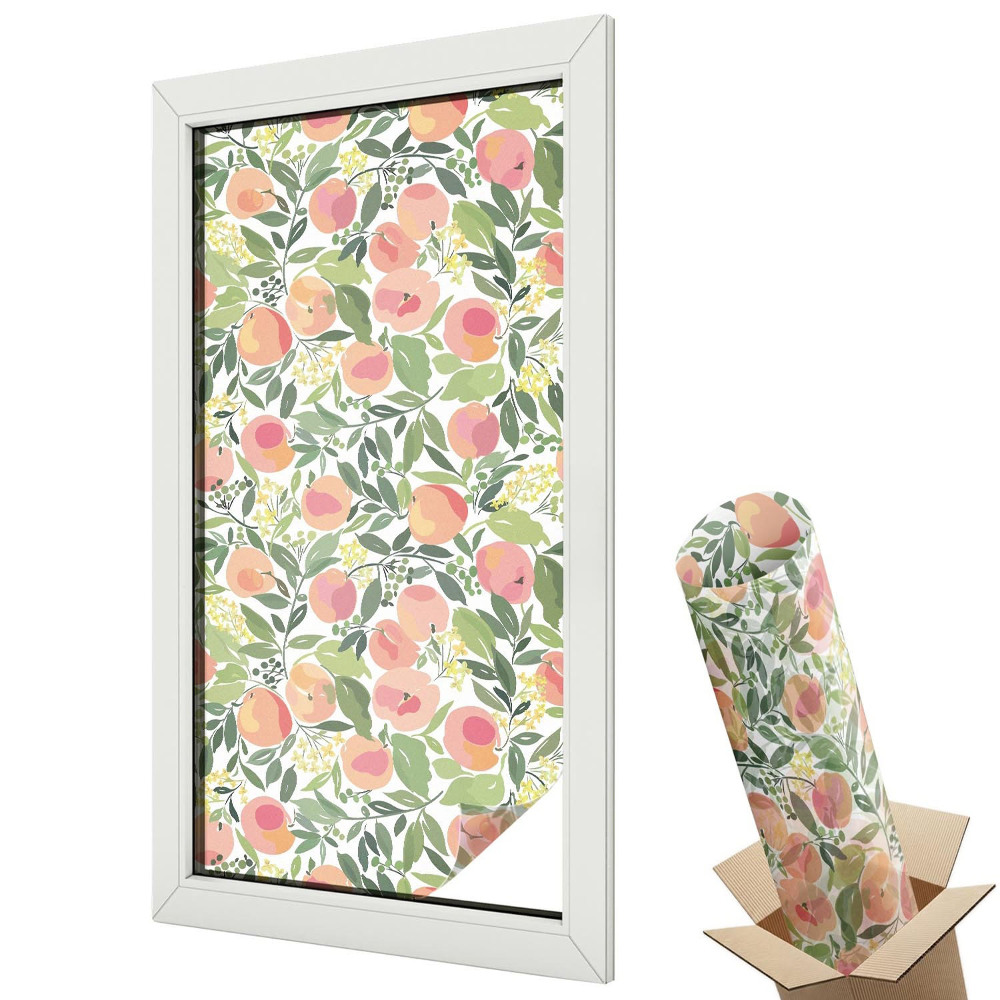 Dekoracyjna folia okienna Żółte liście harmonia i elegancja