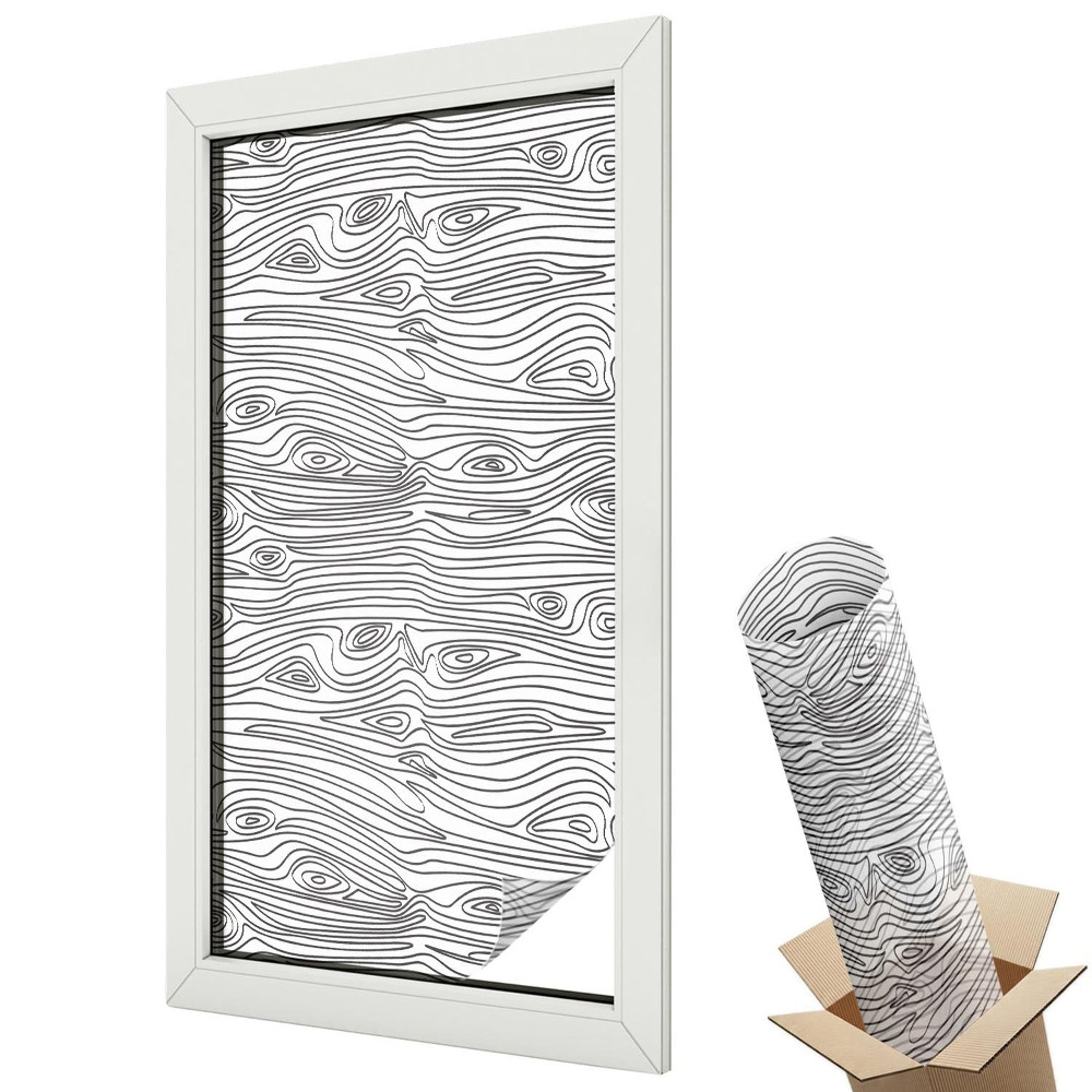 Dekoracyjna folia okienna Nowoczesna prostota drewna