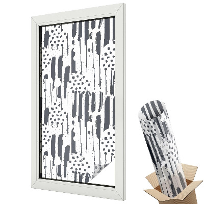 Witraż naklejka na okno Kolorowe paski pastelowe harmonie