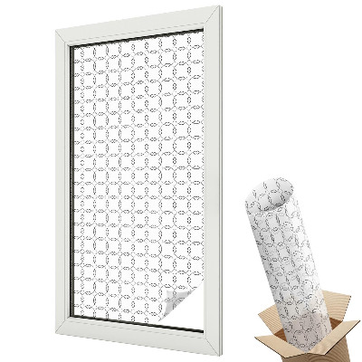 Dekoracyjna folia okienna Geometryczna siatka elegancka kompozycja