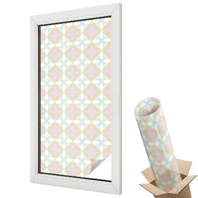 Dekoracyjna folia okienna Geometryczne zygzaki różowe nowoczesne