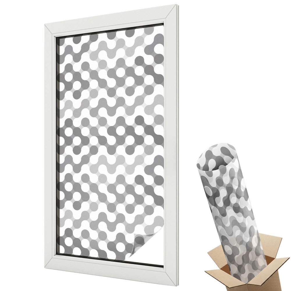 Dekoracyjna folia okienna Geometryczny wzór pastelowy styl