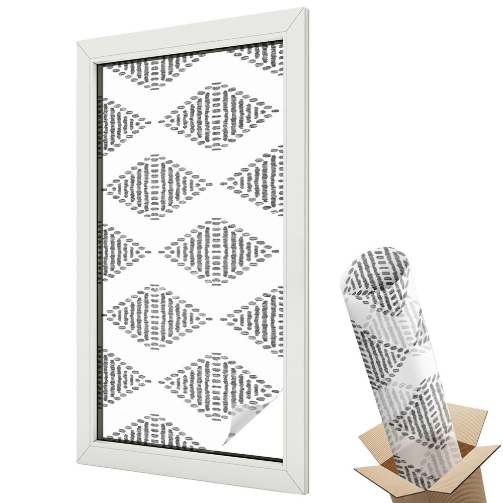 Dekoracyjna folia okienna Wzór żółtych zygzaków