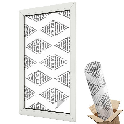 Dekoracyjna folia okienna Nowoczesna symetria diamentowa