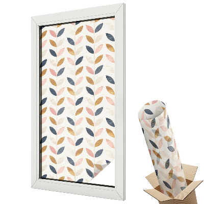 Witraż naklejka na okno Szare geometryczne wzory harmonijne