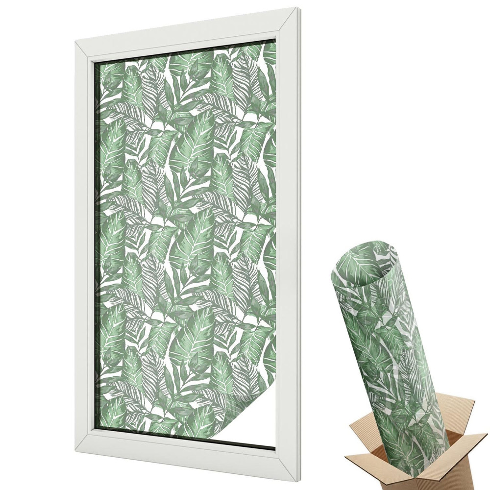 Dekoracyjna folia okienna Delikatne kwiaty romantyczny urok klasyczny wzór