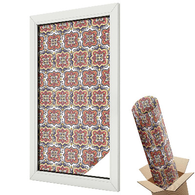 Witraż naklejka na okno Retro owale pastelowe