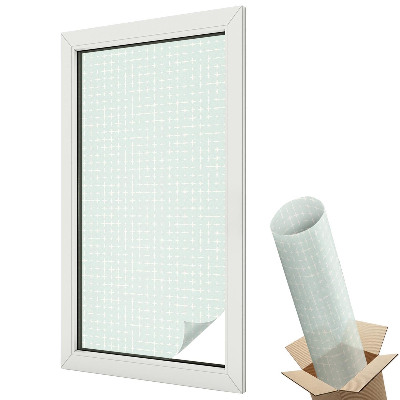 Mleczna folia na okno witraż Nowoczesny geometryczny wzór harmonijny