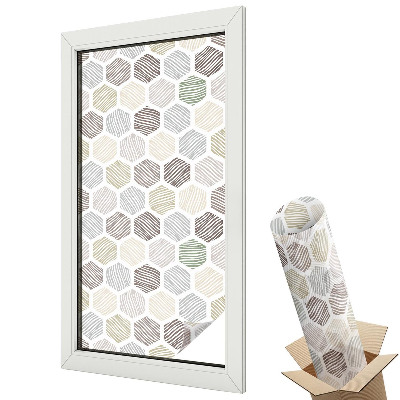 Witraż naklejka na okno Klasyczne roślinne zdobienia symetryczne